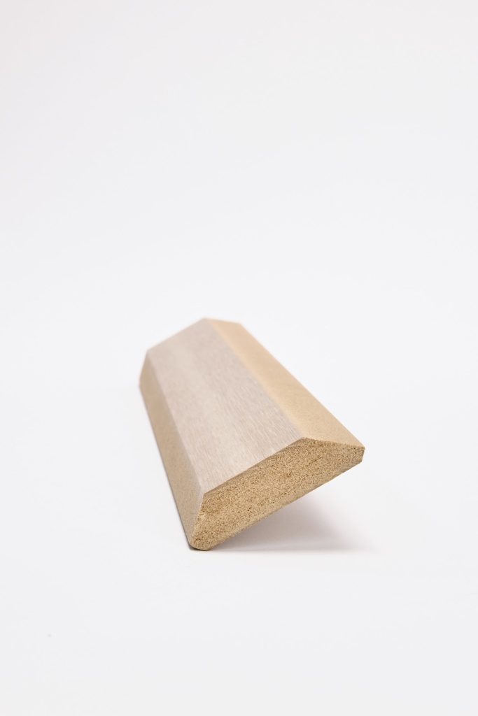 ACRE Flat Crown Moulding profile cross-section showing flat face and angled back cuts